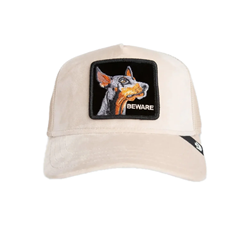 BASEBALL CAP IN VELLUTO DOBERMAN BISCUIT